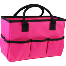 Pinke Aufbewahrungshandtasche, multifunktionale Kosmetiktasche für Kleinigkeiten, Gartengeräte, Werkzeugtasche für den täglichen Gebrauch