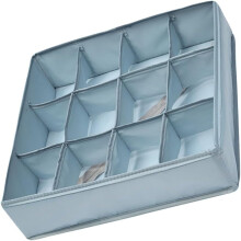 Sockenaufbewahrungsbox mit 12 Fächern, faltbar, aus leichtem Polyester, vielseitig einsetzbar