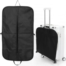 Bolsa protectora para trajes, bolsa de viaje para ropa, almacenamiento sin arrugas, tela Oxford negra