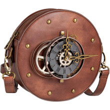 Retro-Motorradtasche für Damen, Schultertasche im Vintage-Punk-Stil, Aufbewahrungstasche aus PU-Leder für den täglichen Gebrauch