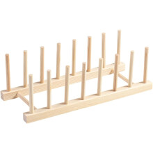 Küchenablage aus Holz, Abtropfgestell, Naturholz, praktisches, schlichtes Design