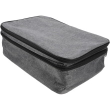 Bolsa multifuncional de almacenamiento, organizador de documentos con cierre de gran capacidad, accesorio de viaje portátil.