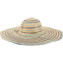 Sombrero de paja de ala ancha para mujer, con ala de 17 cm, plegable, ideal para actividades al aire libre en verano.