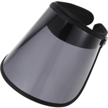 Damen-Sonnenhut mit breiter Krempe und Visier, schwarze, flexible Sonnenkappe zum Schutz vor Wind im Freien