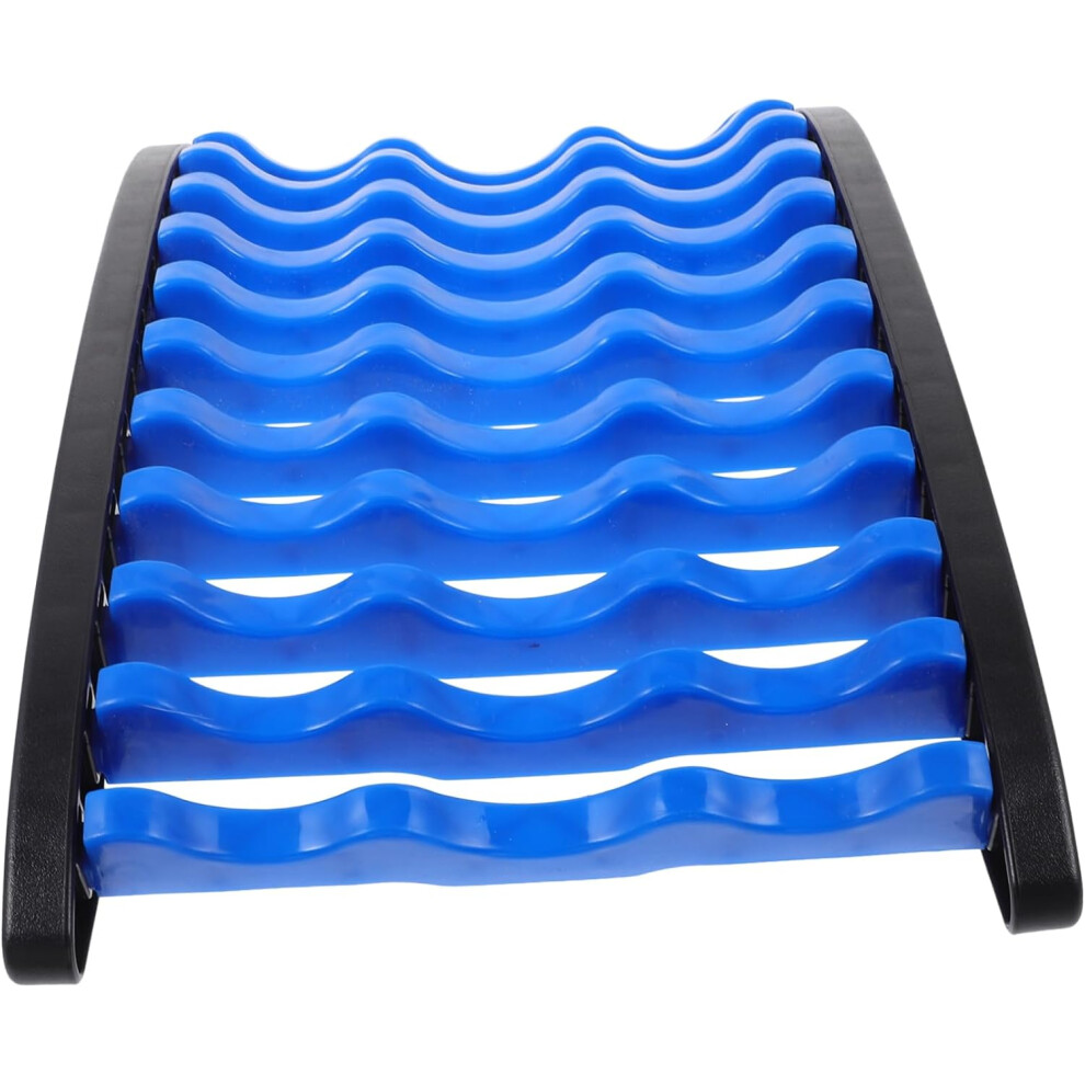 Hkhbjs Blue Back Stretcher Device Lumbar Support Spine Pain Relax Stretcher Posture Corrector Portable Back Massager