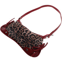 Stilvolle Schultertasche mit Leopardenmuster, elegante Achseltasche
