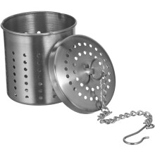 Teesieb für losen Tee, Gewürzkugel aus Edelstahl 304, mit Anti-Fall-Haken