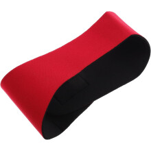 Zwemhoofdband met oorbescherming voor volwassenen en kinderen, waterdicht, rood, medium, sporthoofdband.