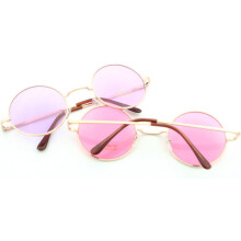 Übergroße runde Retro-Sonnenbrille für Damen und Herren – Schutz, leicht und robust