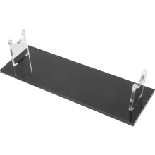 Soporte de exhibición de espadas de acrílico con base negra, soporte de mesa ajustable para espadas, ideal para el hogar y la oficina.