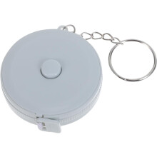 Mini flexibel meetlint van 2 meter met sleutelhanger, dubbelzijdige liniaal van zachte stof.