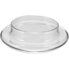 Hittebestendige vervangende deksel voor theepot van hoogwaardig borosilicaatglas.