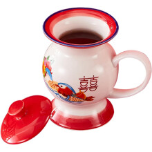 Praktischer Kaffeebecher mit Deckel und Henkel, Vintage-Keramik, glatt, verschiedene Farben