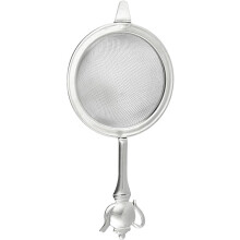 Teesieb für Zuhause, Teefilter aus Edelstahl 304, feinmaschig, hitzebeständig, silberfarben