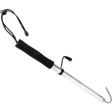Gancio da pesca telescopico in acciaio inox con gancio, estensibile da 40 a 89 cm, per acqua salata e mare.
