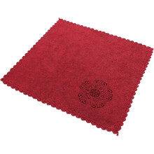 Dickes, saugfähiges Geschirrtuch, quadratisch, rot bedruckt, Küchenhandtuch für Teepartys und zum Händetrocknen
