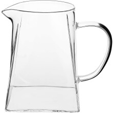 Théière en verre de 750 ml, distributeur de thé carré et robuste, grande capacité, idéale pour le bureau et la chambre.