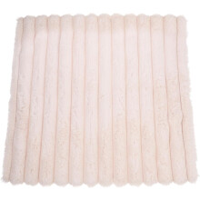 Beige Kissenbezüge aus Kunstfell mit breitem Rand, Polyester-Samt, stilvoller und zarter Kissenschutz