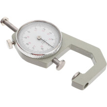 Jauge d'épaisseur de cuir 0-20 mm, outil de mesure à tête plate, instrument de précision pour le diamètre des perles