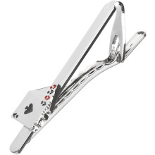 Stropdasclip voor heren, metalen dashouder, stijlvol lang model, geschikt voor overhemden en pakken.