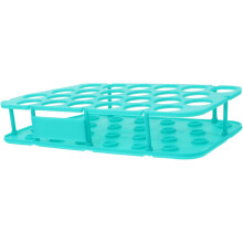 Support pour tubes à essai en plastique avec 25 emplacements pour tubes de 50 ml. Léger et facile à transporter.