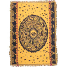 Boho-Baumwollgarndecke mit Verschleißfestigkeit und Maschinenwaschbarkeit