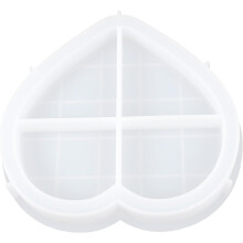 Amor molde de silicone molde de bandeja em forma de coração para Epoxy DIY artesanato jóias armazenamento bandeja artesanato DIY
