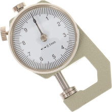 Jauge d'épaisseur de cuir de précision 0-10 mm, instrument à pointe plate, outil de mesure pour le bricolage