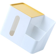 Multifunktionale Aufbewahrungsbox aus Kunststoff für den Schreibtisch und Taschentuchspender mit Fernbedienungsorganizer