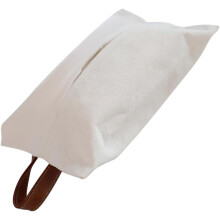 Sac Ă mouchoirs suspendu en coton et lin blanc pour essuie-tout et serviettes en papier