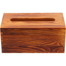 Aufbewahrungsbox aus Holz, Serviettenetui, Taschentuchbox im Retro-Chic-Stil, Ausziehdesign, elegante Wohnaccessoires