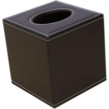Taschentuchboxhalter, Papierröhren-Papierbox, Lederbezug, Serviettenhalter, dekorative Aufbewahrung