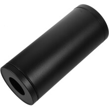 Boîte à mouchoirs ronde rechargeable en alliage d'aluminium noir pour serviettes en papier