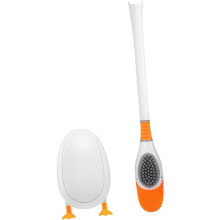 Silikon-WC-Bürstenständer, praktisches und schützendes Design, weißer Kunststoff
