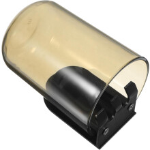 Porte-brosses Ă dents mural en aluminium noir et plastique
