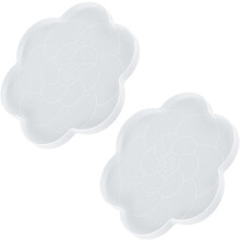 Silicone Coaster Molde DIY Plate Mat Molde grande tamanho para artesanato artesanal adequado para fundição epoxi de arte de resina