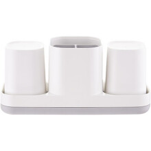 Porte-brosses à dents avec drainage rapide et design spacieux pour brosses à dents électriques