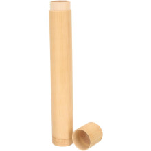 Portable Bamboo Toothbrush Holder Travel Container with Synthetic Material