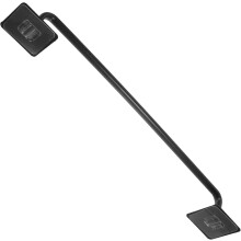 Schwarzer PP-Handtuchhalter, bohrfrei, für Handtücher und Waschlappen