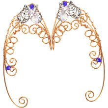 Ohrklemmen für Damen, handgefertigte Ohrclips ohne Ohrloch, zarte Ohrwickel, bequemer Schmuck