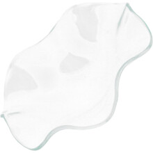 Wellige Glasschale 115 mm Duftwärmerplatte Aromatherapie-Aufbewahrungsplatte Hohe Transparenz