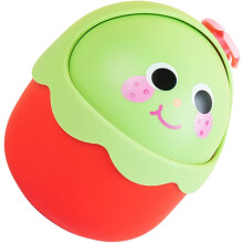 Petite poubelle décorative de bureau en forme de fraise 3D, en polypropylène.
