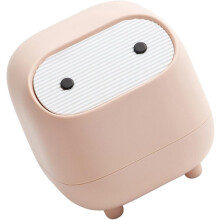 Mini-Tisch-Mülleimer mit zwei Ebenen, kleiner Papierkorb, rosa, für Büro und Zuhause, Schreibtisch-Organizer