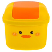 Petite poubelle compacte en plastique, peu encombrante et sûre, saine et polyvalente.