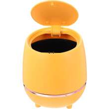 Poubelle de bureau Ă couvercle rabattable, mini poubelle de bureau, fonction pratique