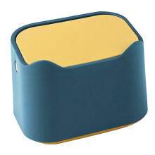 Poubelle de bureau avec couvercle rabattable, en plastique ABS, pour petits déchets.