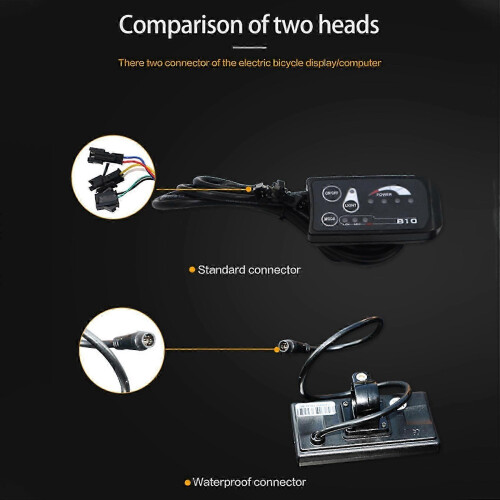 For Ebike 810 LED Display Connector: Connect Cycling Speed Meter, Headlight & LED 2