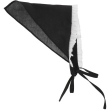 Kanten hoofddoek met verstelbare strikband, stijlvolle keukenhoofdband/zakdoek