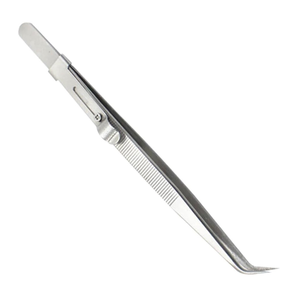 Hkhbjs Stainless Steel Pointed Tweezers Set, Multifunctional Elbow Repair Tweezers Kit