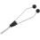 Fly Tying Bobbin Holder with Dual Ceramic Tips Smooth Rolling Threader Tool 1